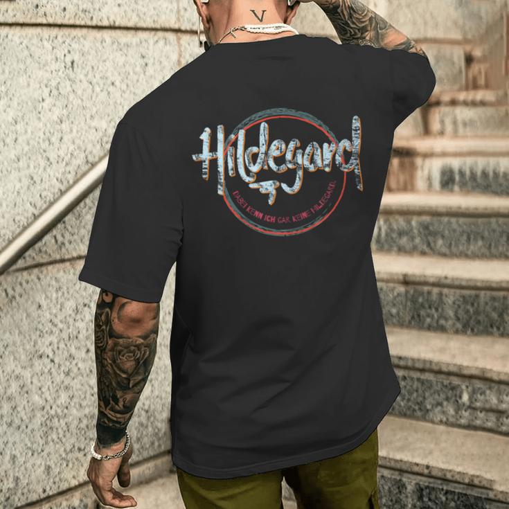 Hildegard Ich Kenn Keine T-Shirt mit Rückendruck Geschenke für Ihn