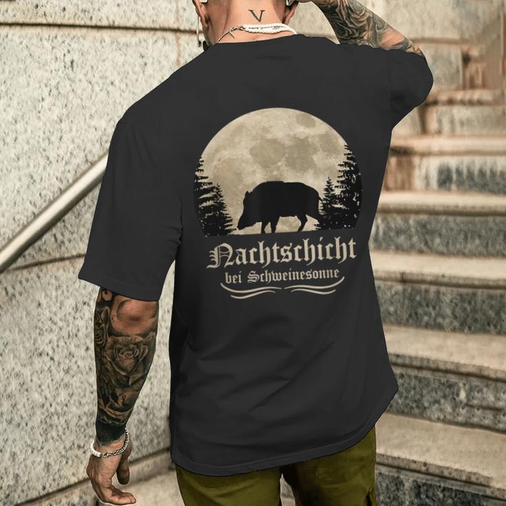 Hunter Wild Boar Keiler Wildsau Slogan Idea T-Shirt mit Rückendruck Geschenke für Ihn