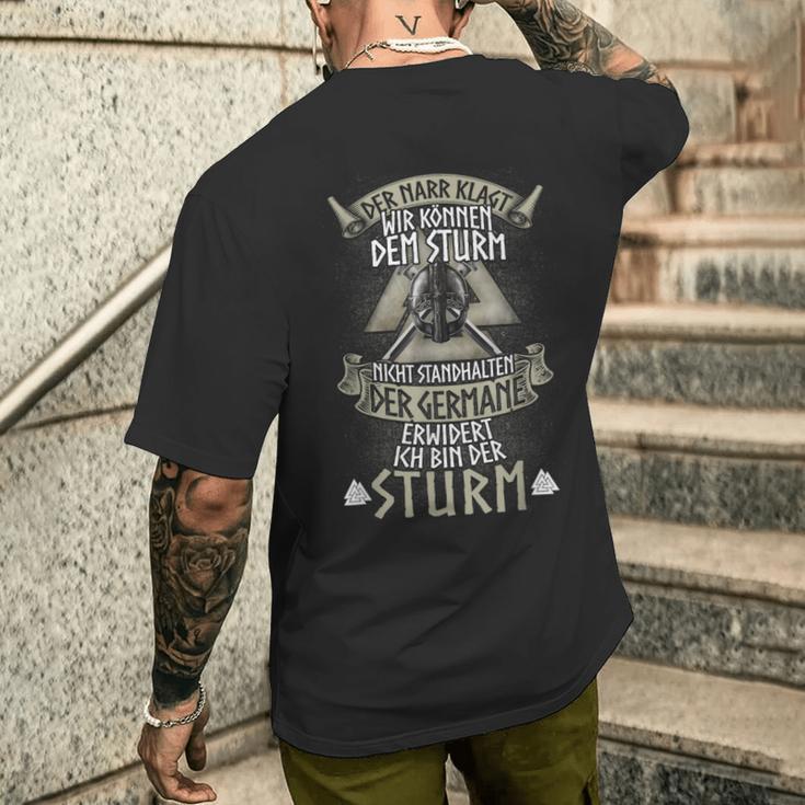 Ich Bin Der Sturmiking T-Shirt mit Rückendruck Geschenke für Ihn