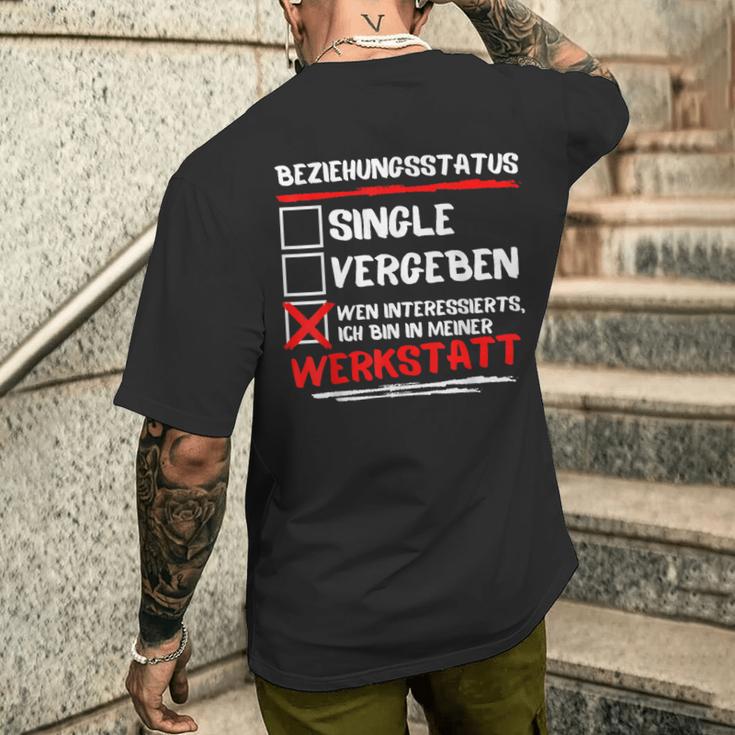 Ich Bin In Meiner Werkstatus T-Shirt mit Rückendruck Geschenke für Ihn