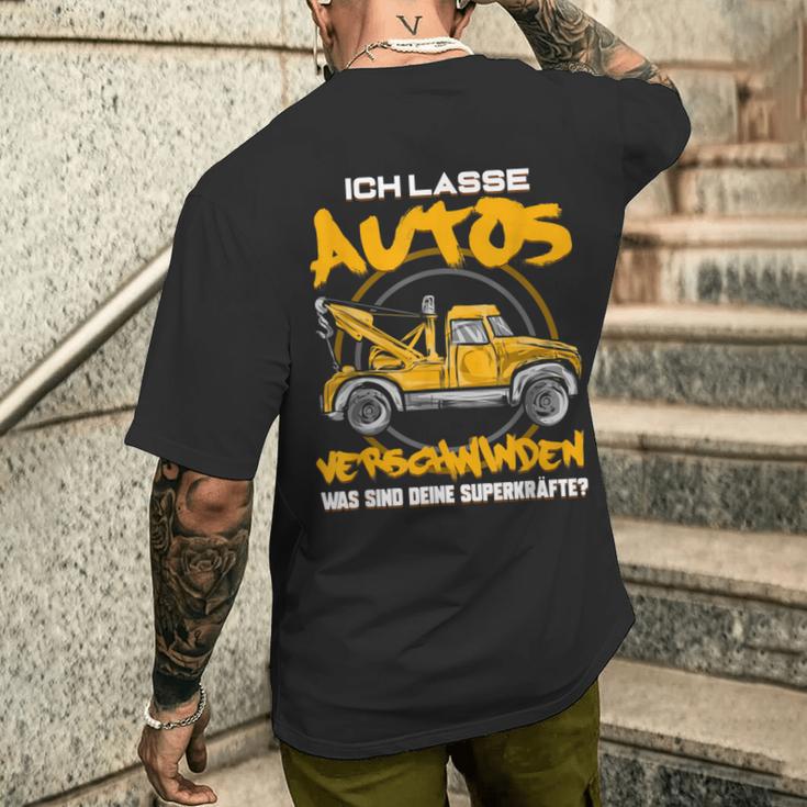 Ich Lasse Autoserschwinden Tow Service T-Shirt mit Rückendruck Geschenke für Ihn