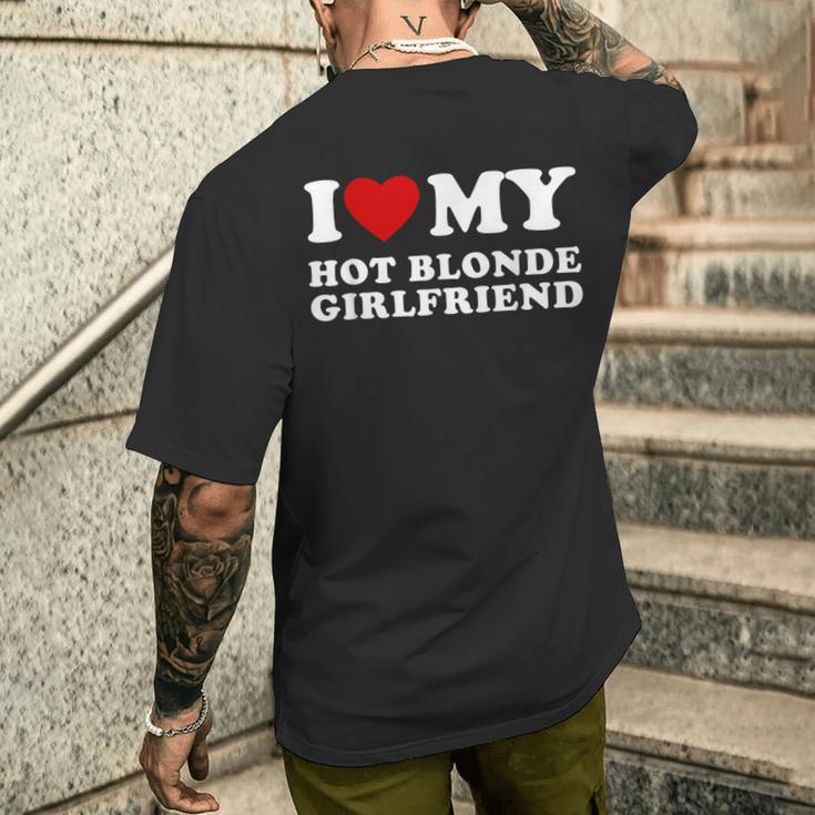 'Ich Liebe Meine Heiße Blonde' T-Shirt mit Rückendruck Geschenke für Ihn