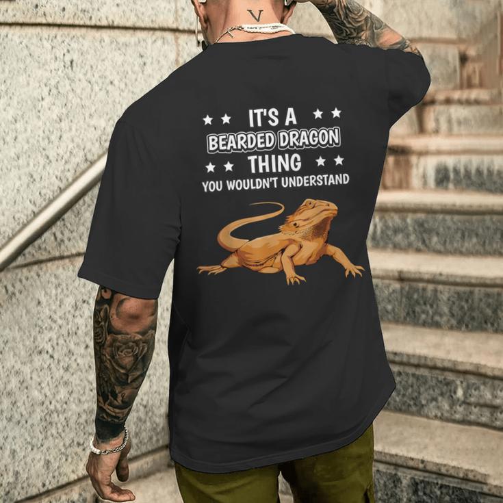 Ist So Ein Bartagame Ding Lustiger Spruch Bartagamen T-Shirt mit Rückendruck Geschenke für Ihn