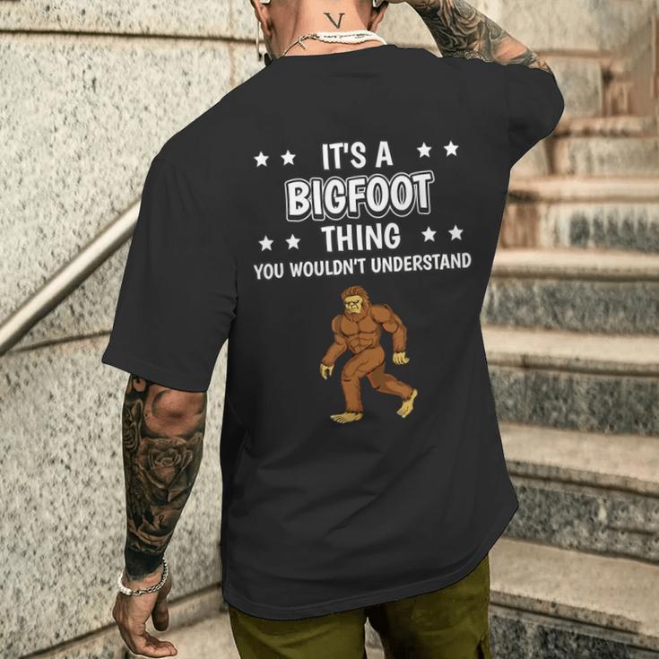 Ist So Ein Bigfoot Ding Lustiger Spruch Bigfoot T-Shirt mit Rückendruck Geschenke für Ihn