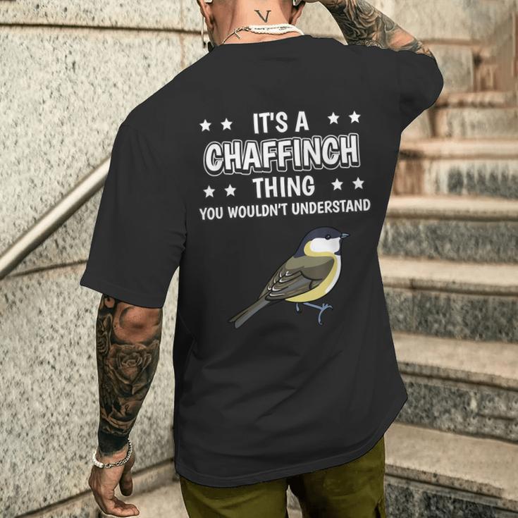 Ist So Ein Buchfink Ding Lustiger Spruch Buchfinke T-Shirt mit Rückendruck Geschenke für Ihn