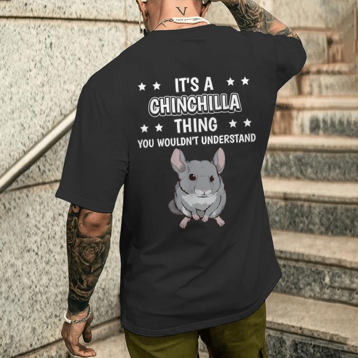 Ist So Ein Chinchilla Ding Lustiger Spruch Chinchillas T-Shirt mit Rückendruck Geschenke für Ihn