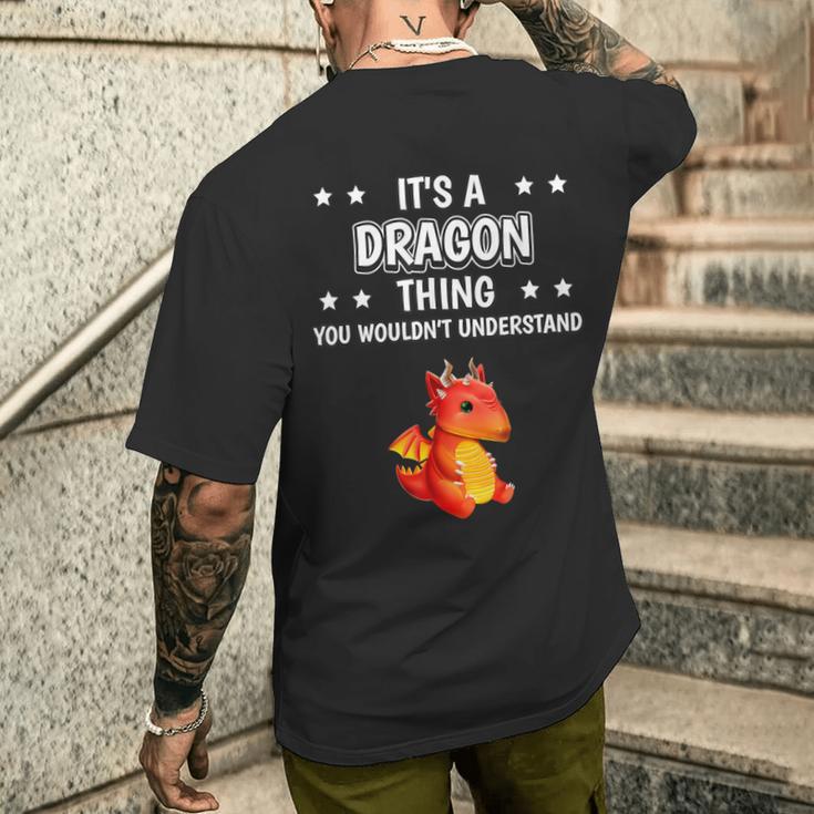 Ist So Ein Drache Ding Saying Dragon T-Shirt mit Rückendruck Geschenke für Ihn