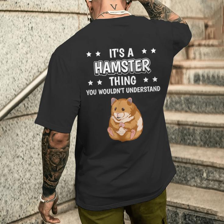 Ist So Ein Hamster Ding Lustiger Spruch Hamster T-Shirt mit Rückendruck Geschenke für Ihn