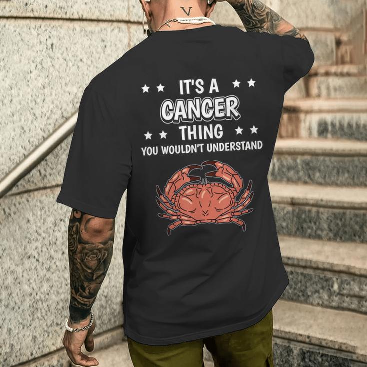 Ist So Ein Krebs Ding Lustiger Spruch Krebse T-Shirt mit Rückendruck Geschenke für Ihn