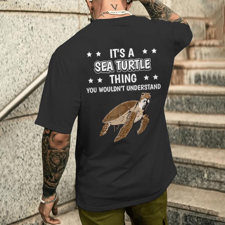 Ist So Ein Meeresschildkröte Ding Spruch Schildkröte T-Shirt mit Rückendruck Geschenke für Ihn