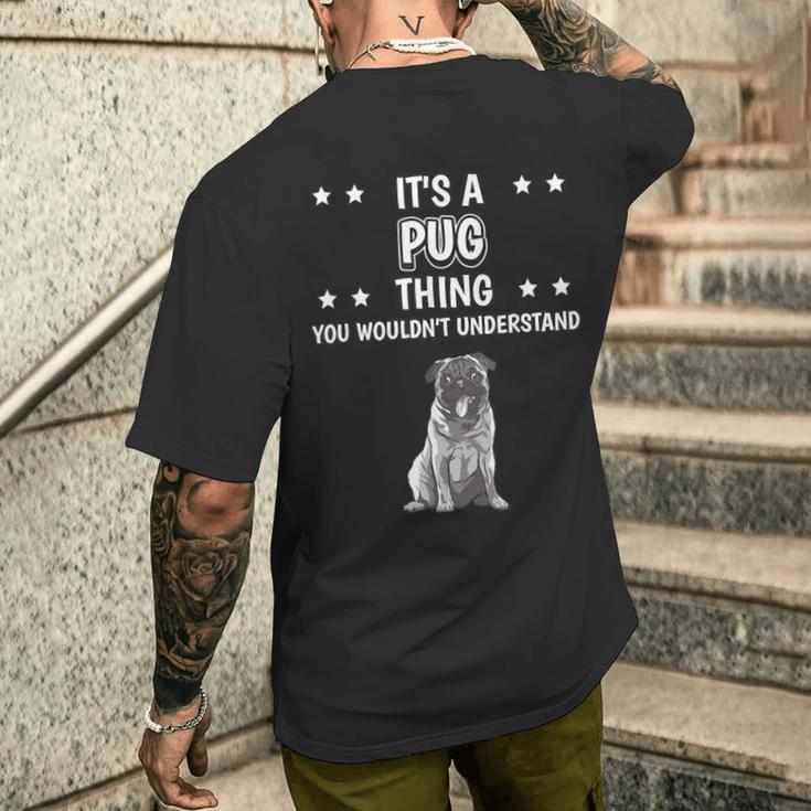 Ist So Ein Mops Ding Lustiger Spruch Möpse T-Shirt mit Rückendruck Geschenke für Ihn