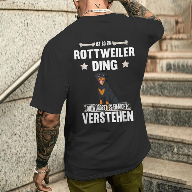 Ist So Ein Rottweiler Ding Hund Saying T-Shirt mit Rückendruck Geschenke für Ihn