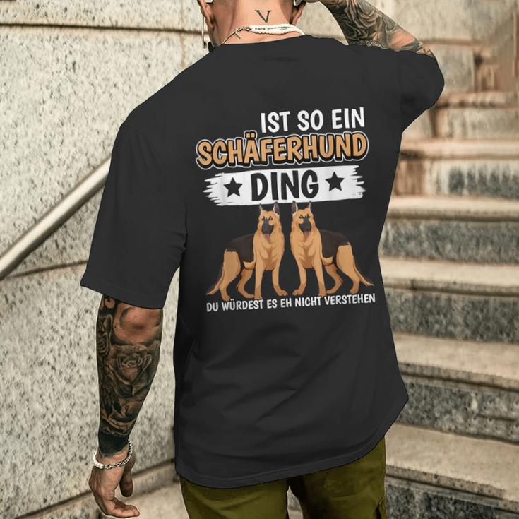 Ist So Ein Schäferhund Ding Deutscher Schäferhund T-Shirt mit Rückendruck Geschenke für Ihn