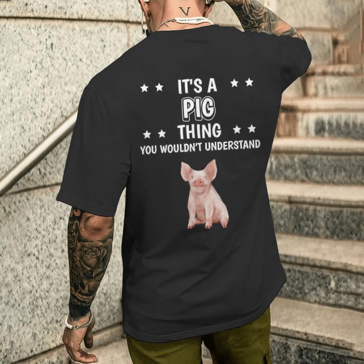 Ist So Ein Schwein Ding Saying Pig T-Shirt mit Rückendruck Geschenke für Ihn