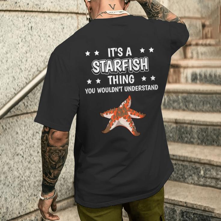 Ist So Ein Seestern Ding Lustiger Spruch Seesterne T-Shirt mit Rückendruck Geschenke für Ihn