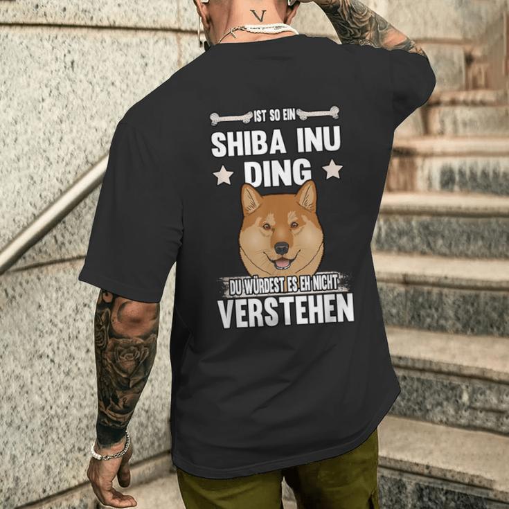 Ist So Ein Shiba Inu Ding T-Shirt mit Rückendruck Geschenke für Ihn