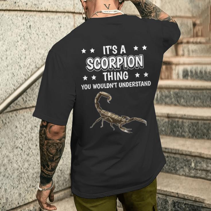 Ist So Ein Skorpion Ding Lustiger Spruch Skorpione T-Shirt mit Rückendruck Geschenke für Ihn