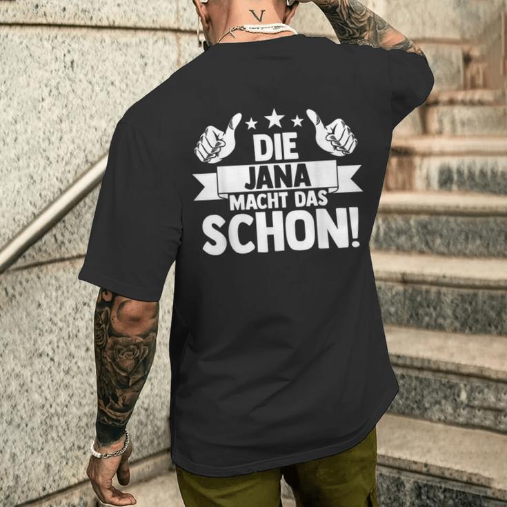 Jana T-Shirt mit Rückendruck Geschenke für Ihn