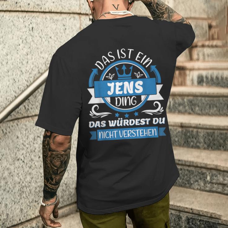 Jens Name First Name Day Das Ist Ein Jens Ding T-Shirt mit Rückendruck Geschenke für Ihn