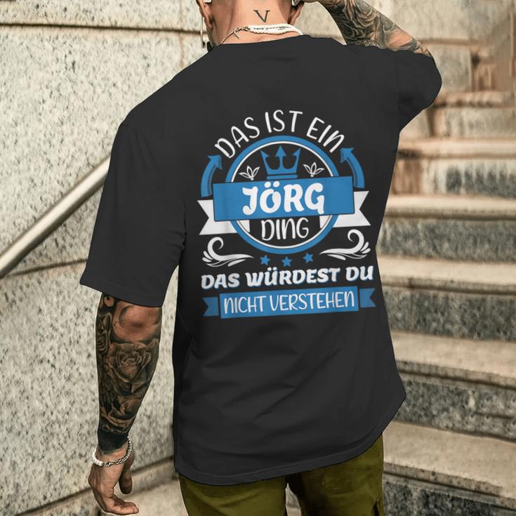 Jörg Name First Name Day Das Ist Ein Jörg Ding T-Shirt mit Rückendruck Geschenke für Ihn