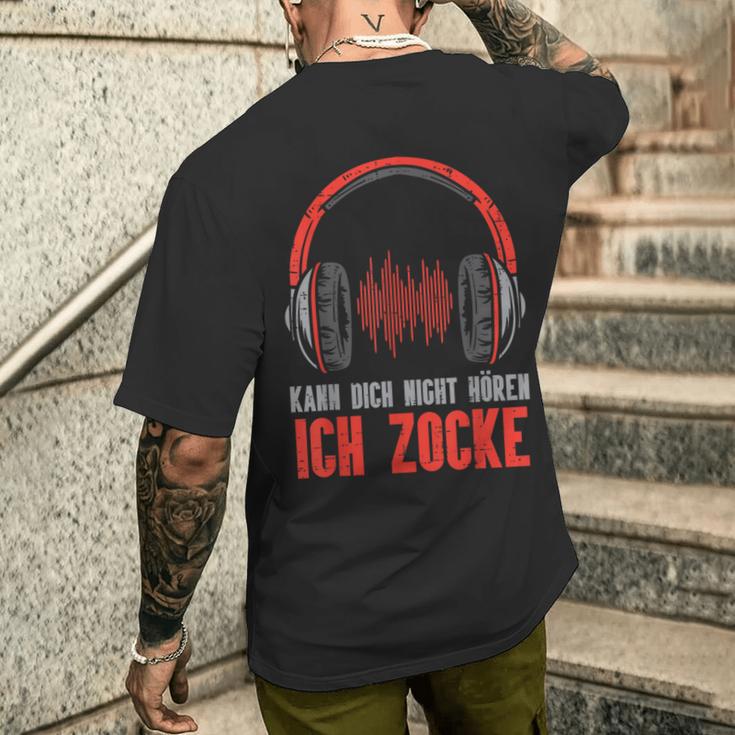 Kann Dich Nicht Hören Ich Zocke Gamer Gamer Gamer Boys' T-Shirt mit Rückendruck Geschenke für Ihn