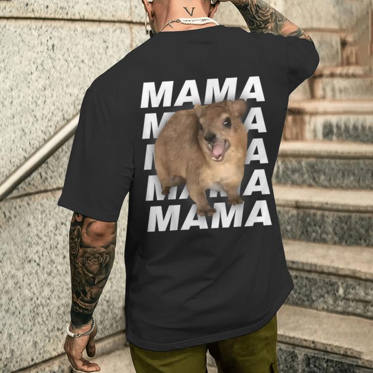 Klippschliefer Hyrax T-Shirt mit Rückendruck Geschenke für Ihn