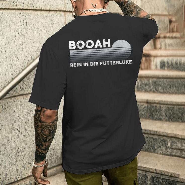 Kowalski Syndrome Boah Rein In Die Futterluke T-Shirt mit Rückendruck Geschenke für Ihn