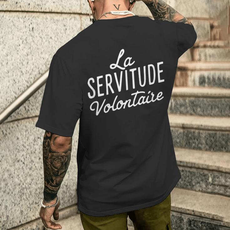 La Servitudeolontaire T-Shirt mit Rückendruck Geschenke für Ihn