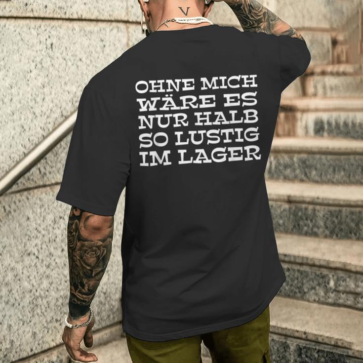 Lagerist Und Logistiker Im Lagerist Es Immer Lustig Mit Mir T-Shirt mit Rückendruck Geschenke für Ihn