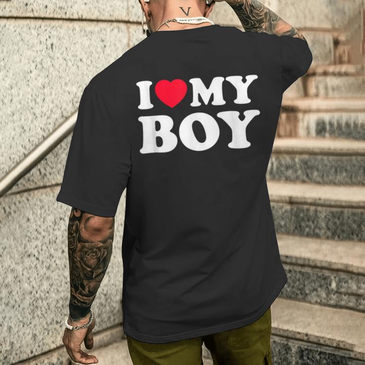 I Love My Son Ich Liebe Meinen Son T-Shirt mit Rückendruck Geschenke für Ihn