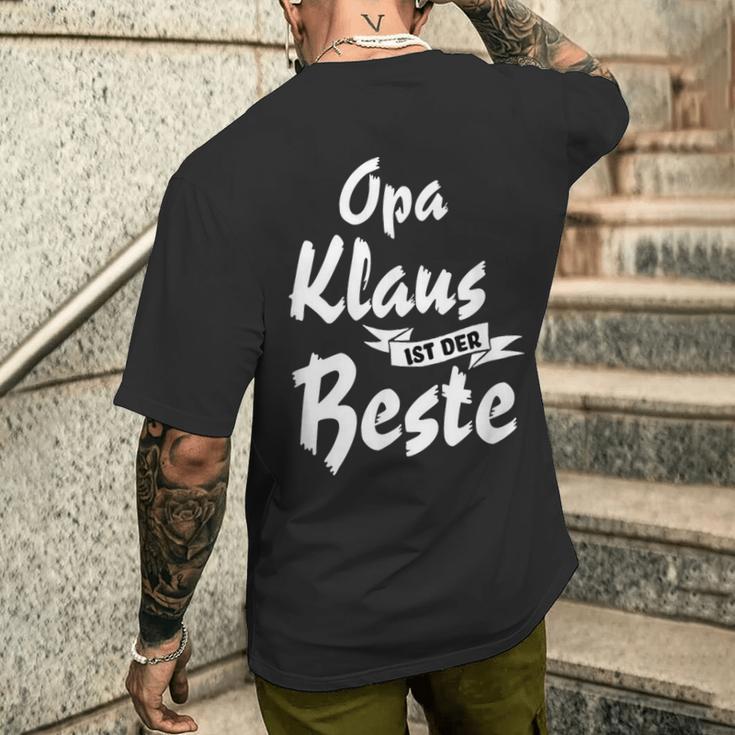 Opa Klaus Ist Der Beste S T-Shirt mit Rückendruck Geschenke für Ihn