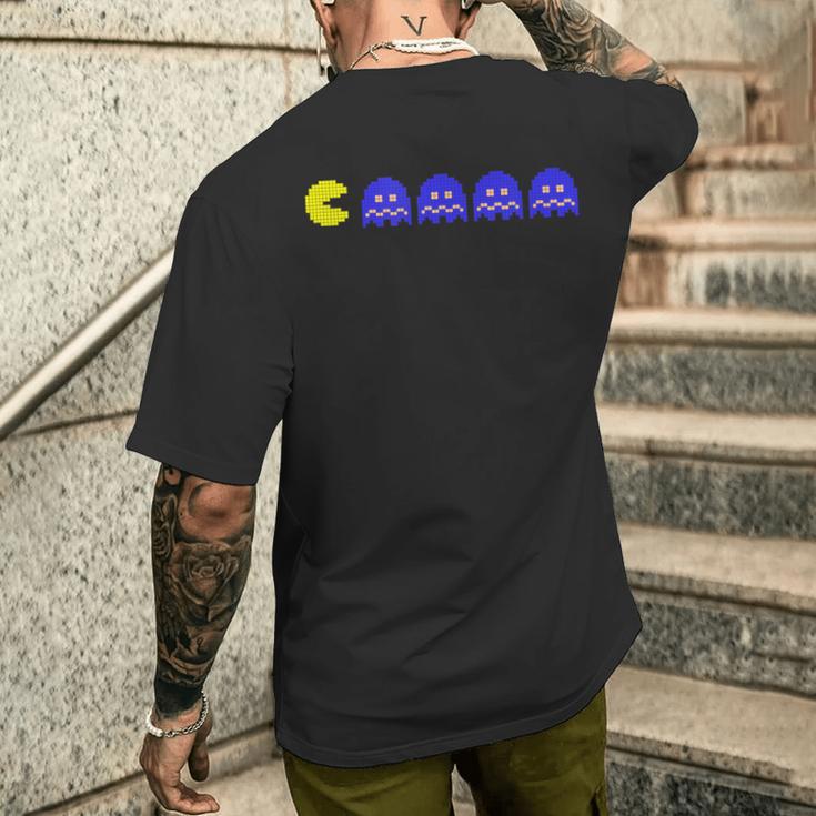 Pac-Man T-Shirt mit Rückendruck Geschenke für Ihn