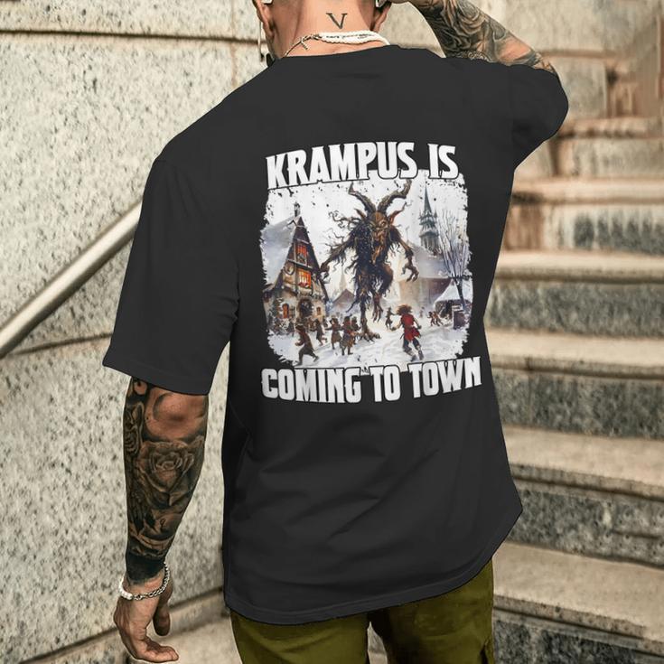 PerchtenFor The Krampus Run Legend Figure Kramperl T Krampus T-Shirt mit Rückendruck Geschenke für Ihn