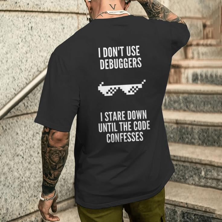 Programming Code Joke Computer Science Meme Programmer Men's Back Print ...