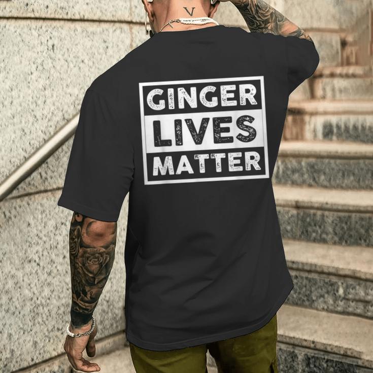 Redhead Ginger Lives Matter T-Shirt mit Rückendruck Geschenke für Ihn