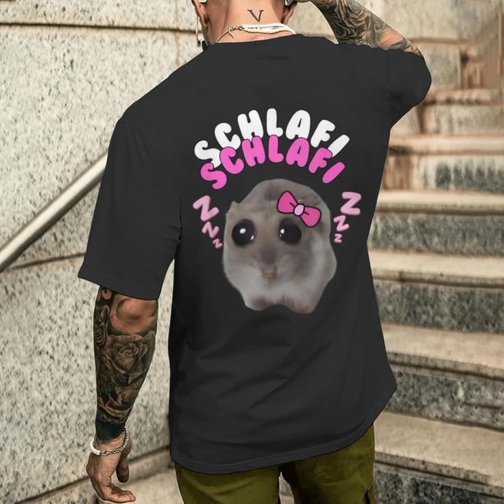 Sad Hamster Sad Hamster Hamstie Hamsty Memes Hamsti T-Shirt mit Rückendruck Geschenke für Ihn