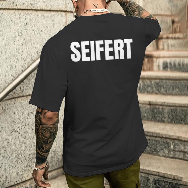 Seifert Nachname Familie Team Ehe Familienfeier T-Shirt mit Rückendruck Geschenke für Ihn