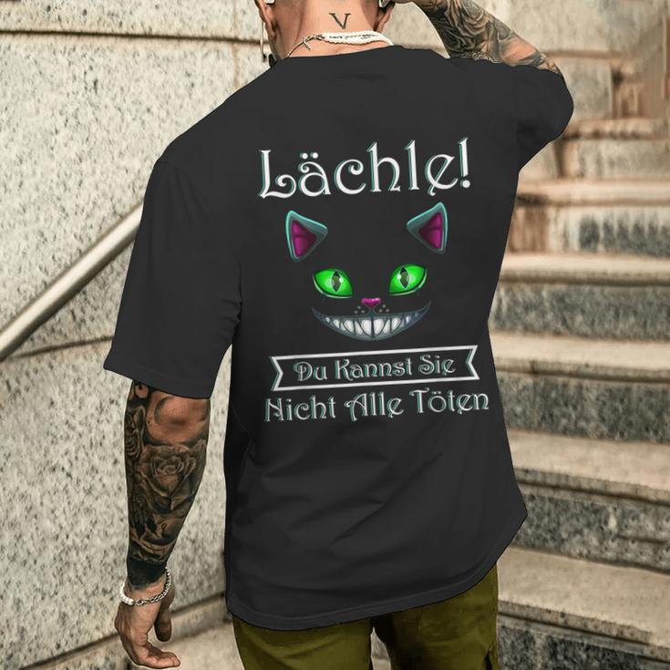 Smile Du Kannst Sie Nicht Alle Töten T-Shirt mit Rückendruck Geschenke für Ihn