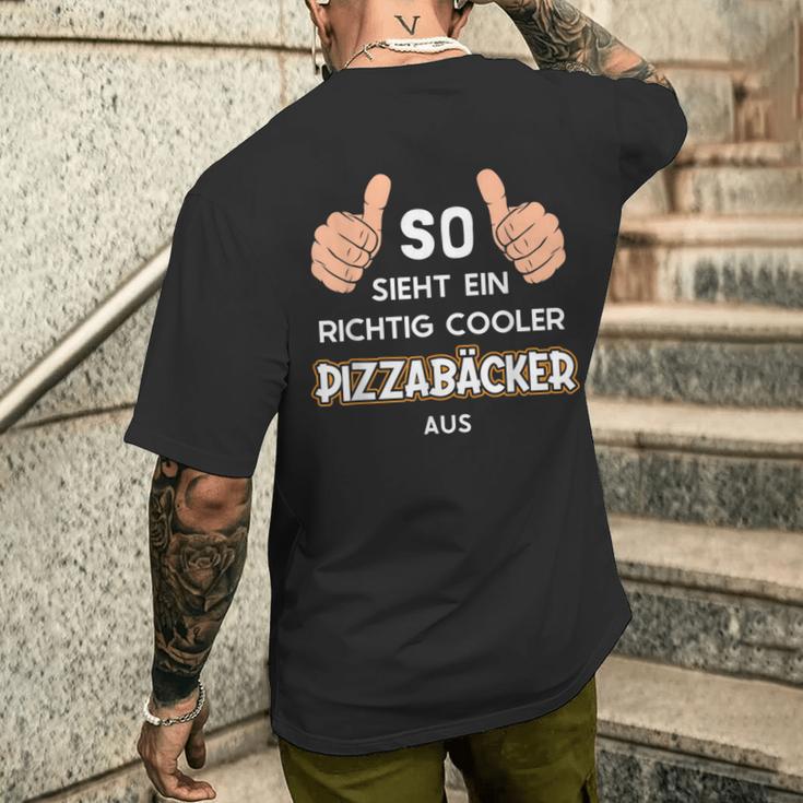 So Sieht Ein Cooler Pizzabäcker Aus Pizza Baker T-Shirt mit Rückendruck Geschenke für Ihn