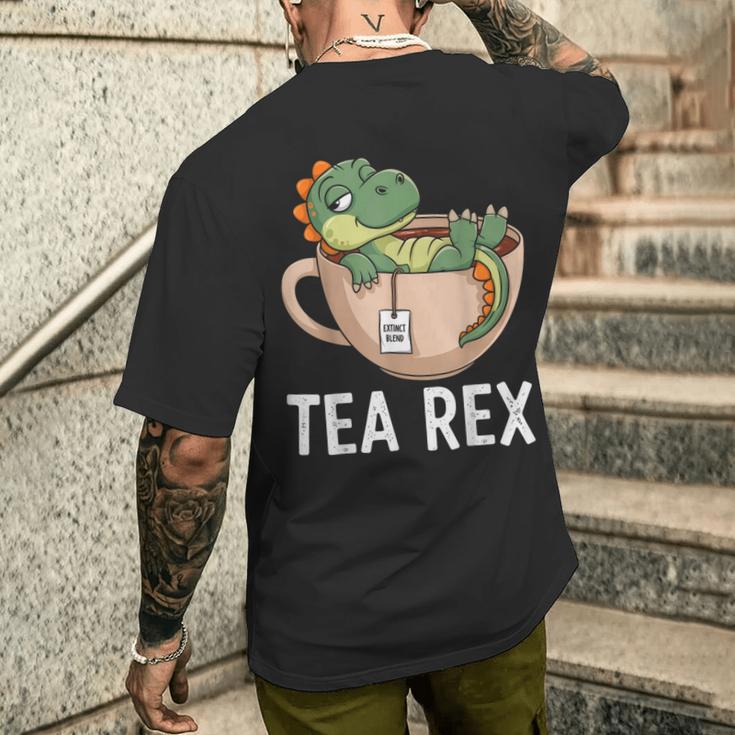 Tea Rex T-Rex Dinosaur Tyrannosaurus T-Shirt mit Rückendruck Geschenke für Ihn