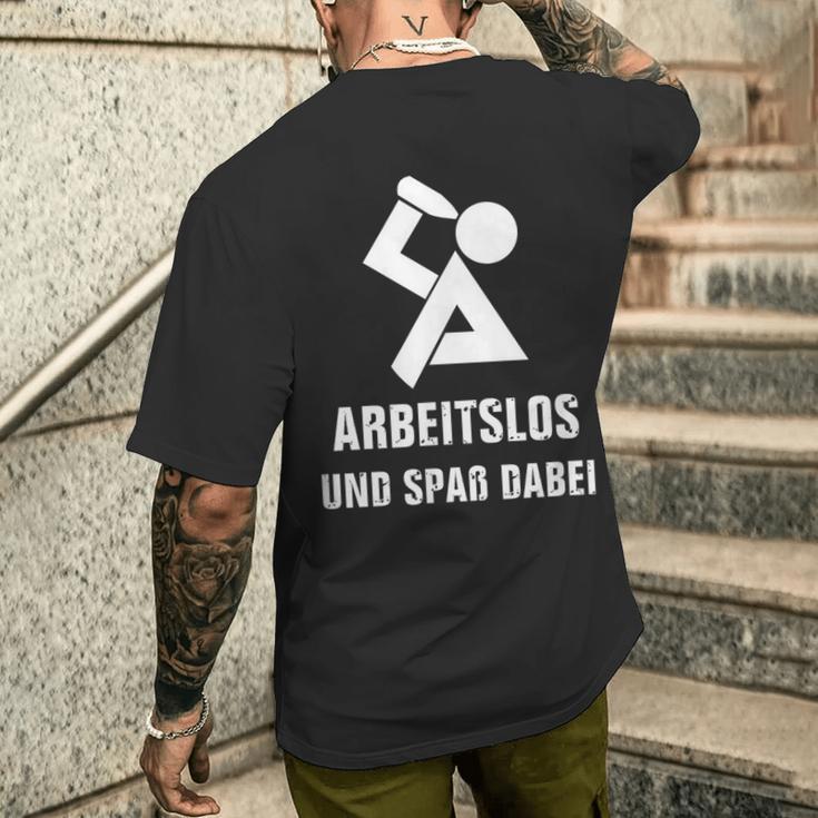 Unemployed T-Shirt mit Rückendruck Geschenke für Ihn