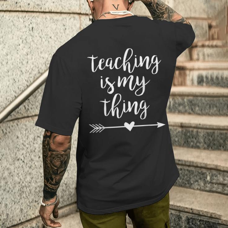 Unterrichten Ist Mein Ding Lehrer T-Shirt mit Rückendruck Geschenke für Ihn