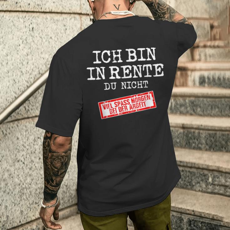 Viel Spaß Beim Arbeit Rente Retirement Pensioner T-Shirt mit Rückendruck Geschenke für Ihn