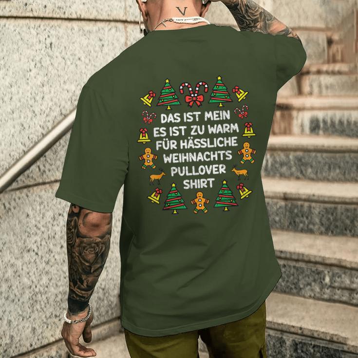 Das Ist Mein Es Ist Zu Warm Für Ugly Christmas T-Shirt mit Rückendruck Geschenke für Ihn