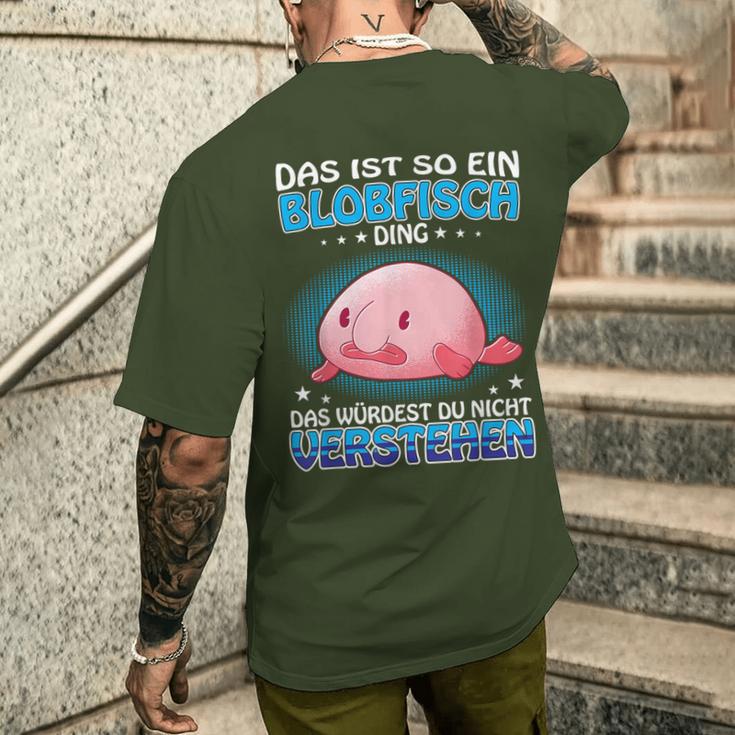 Das Ist So Ein Blobfisch Ding Ugly Blobfisch T-Shirt mit Rückendruck Geschenke für Ihn