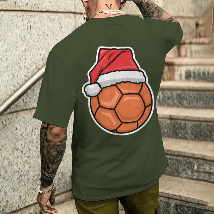 Handball Christmas T-Shirt mit Rückendruck Geschenke für Ihn