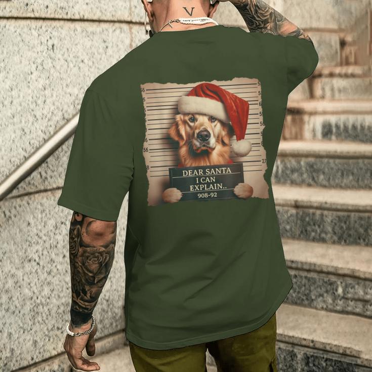 Golden Retriever Dog Christmas T-Shirt mit Rückendruck Geschenke für Ihn