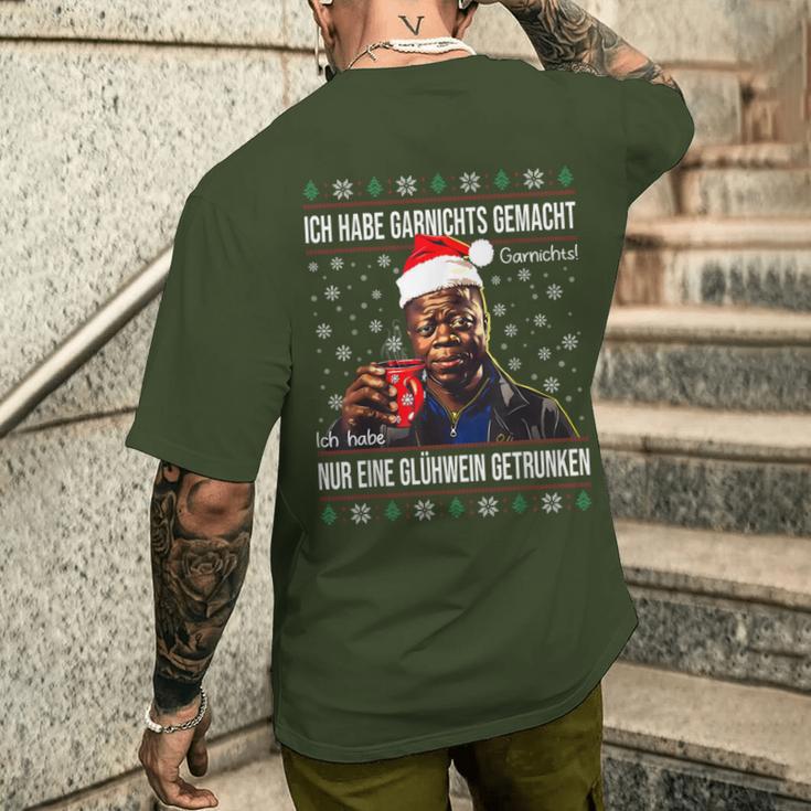 Ich Habe Garnichts Gemacht Nur Eine Glühwein Getrunken Xmas T-Shirt mit Rückendruck Geschenke für Ihn