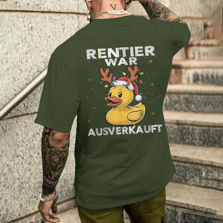 Reindeer Was Ausverkauft Elk Saying Christmas T-Shirt mit Rückendruck Geschenke für Ihn