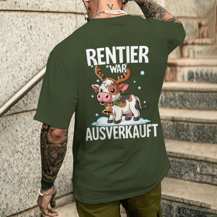 Reindeer War Ausverkauft Christmas T-Shirt mit Rückendruck Geschenke für Ihn